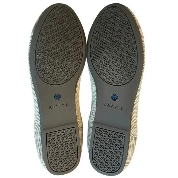 Rothy’s Slip On Shoes Tan White Size 10.5 - Picture 3 of 5